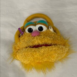 Sesame Street Yellow Furry Face Bag